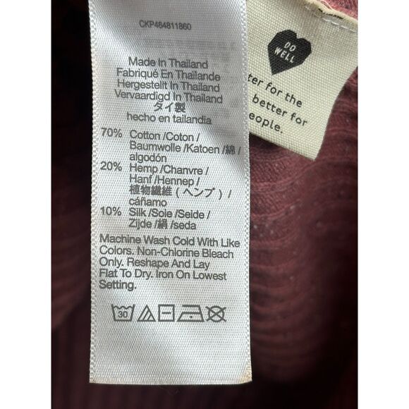 Madewell Women's NH413 Plus Size 1X Donegal Lawson Crop Pullover Sweater NWT - Picture 6 of 10